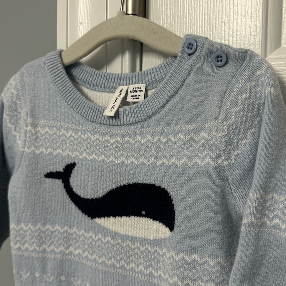 Janie & Jack one piece knit sweater jumper in size 3-6 months.